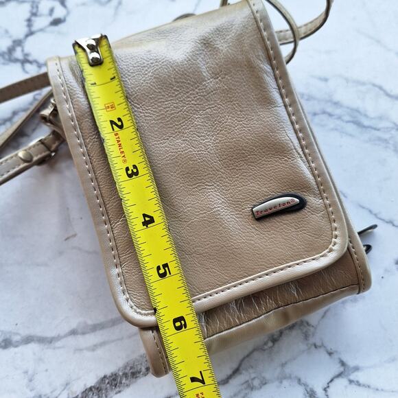 Travelon pearl leather mini convertible crossbody belt bag mini travel purse - Picture 4 of 7